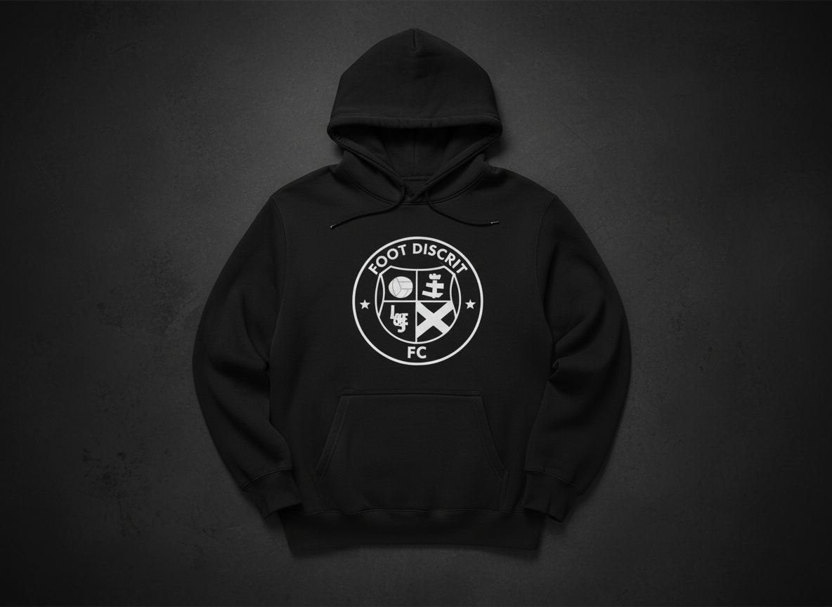 Hoodie football minimaliste